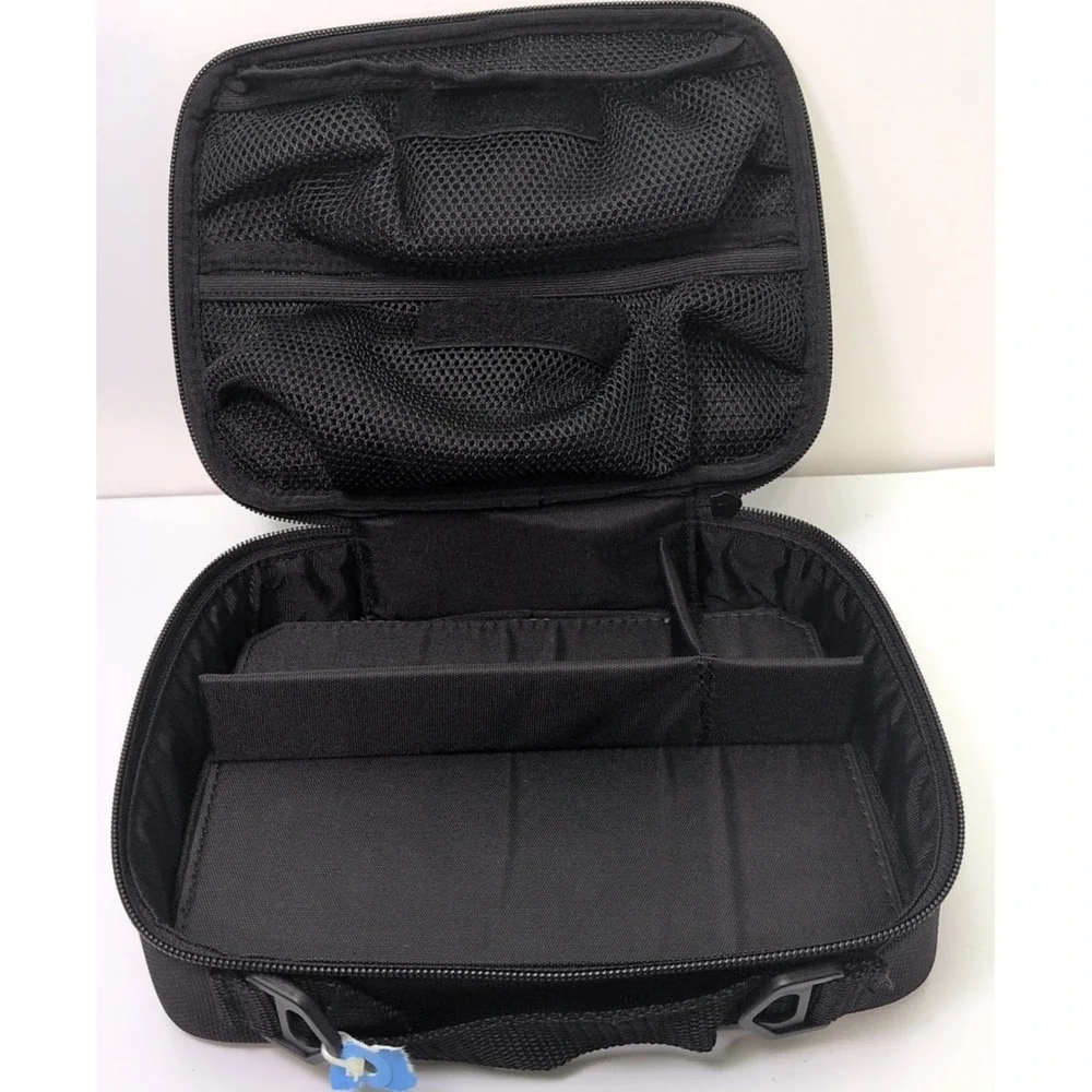 AB Travel Storage Case Black Ballistic Nylon Padded Organizer Bag Excellent